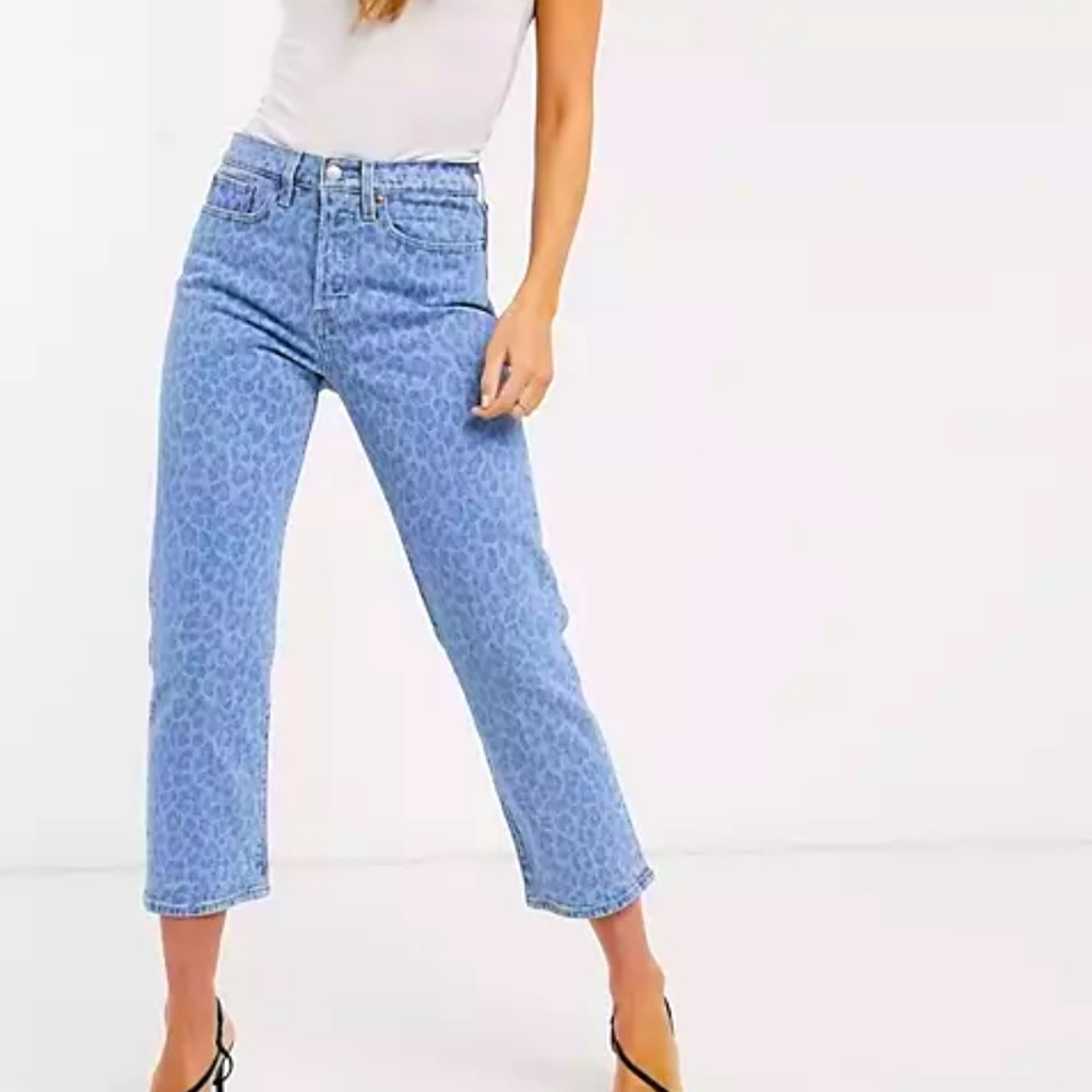 Levi lepord print jeans